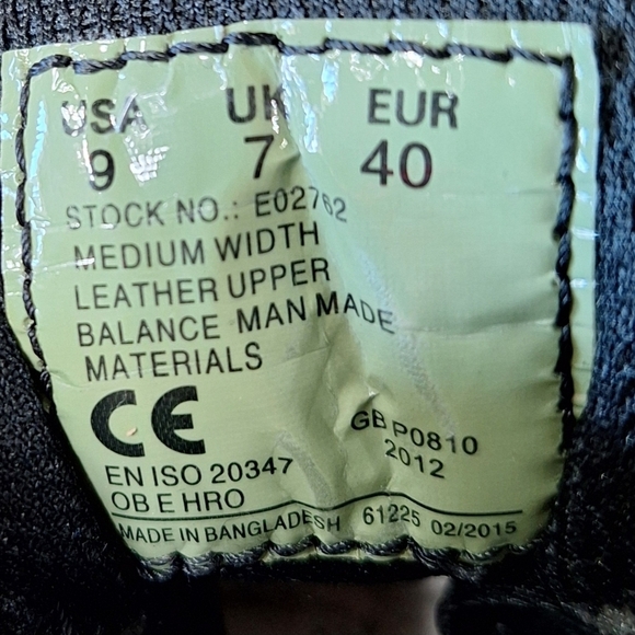 Bates Whimsigoth Black Leather Grunge Gorpcore 5" Tactical Lug Sole Sport Boot 9 - Picture 9 of 10